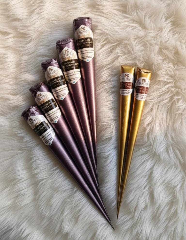 Luxury Henna Cones Pack ( No Peel Off )