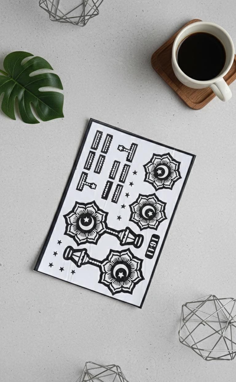 Arabic Henna Stencils